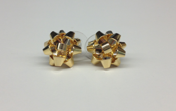 Gift bow earrings